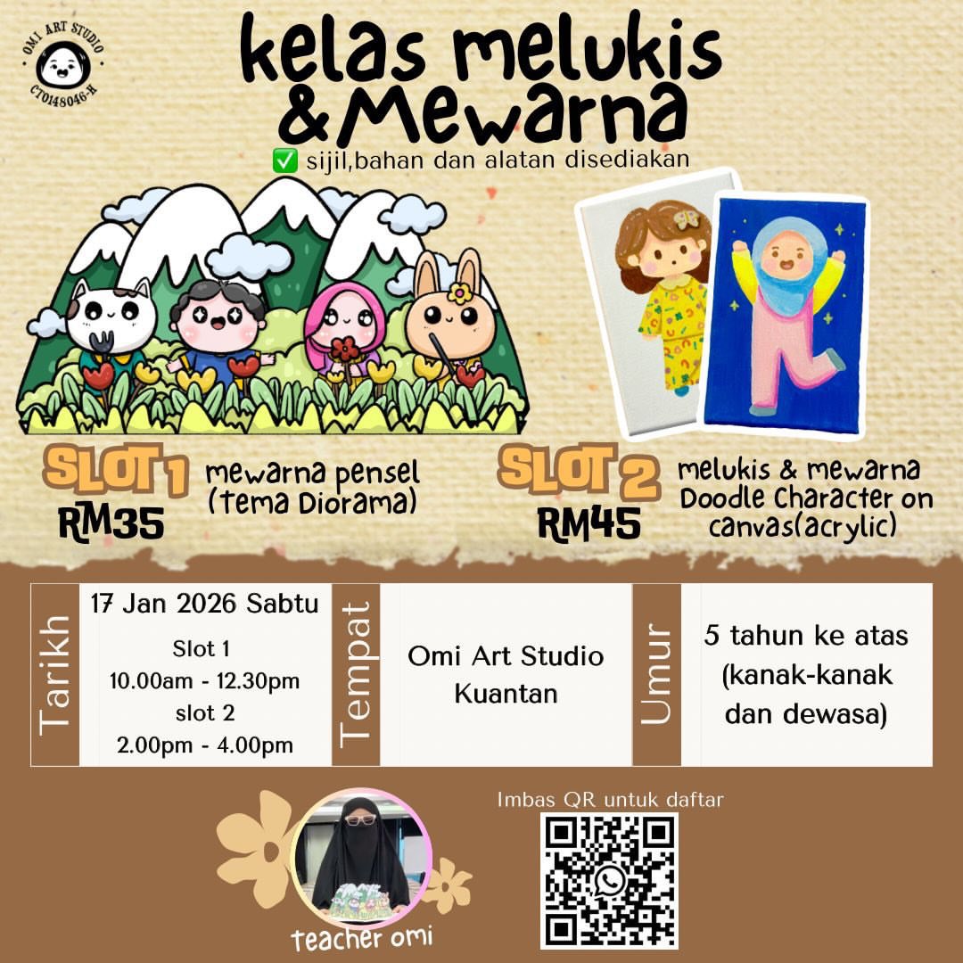 Kelas Melukis dan Mewarna Kuantan