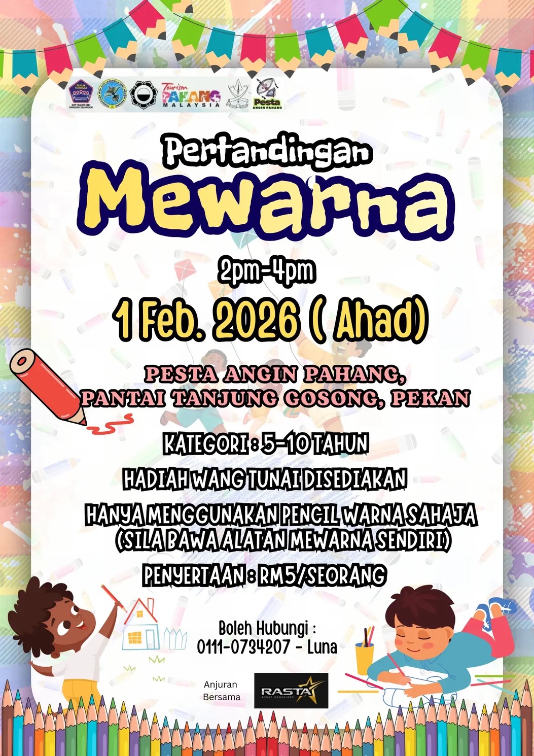 Pertandingan Mewarna @ Pekan, Pahang